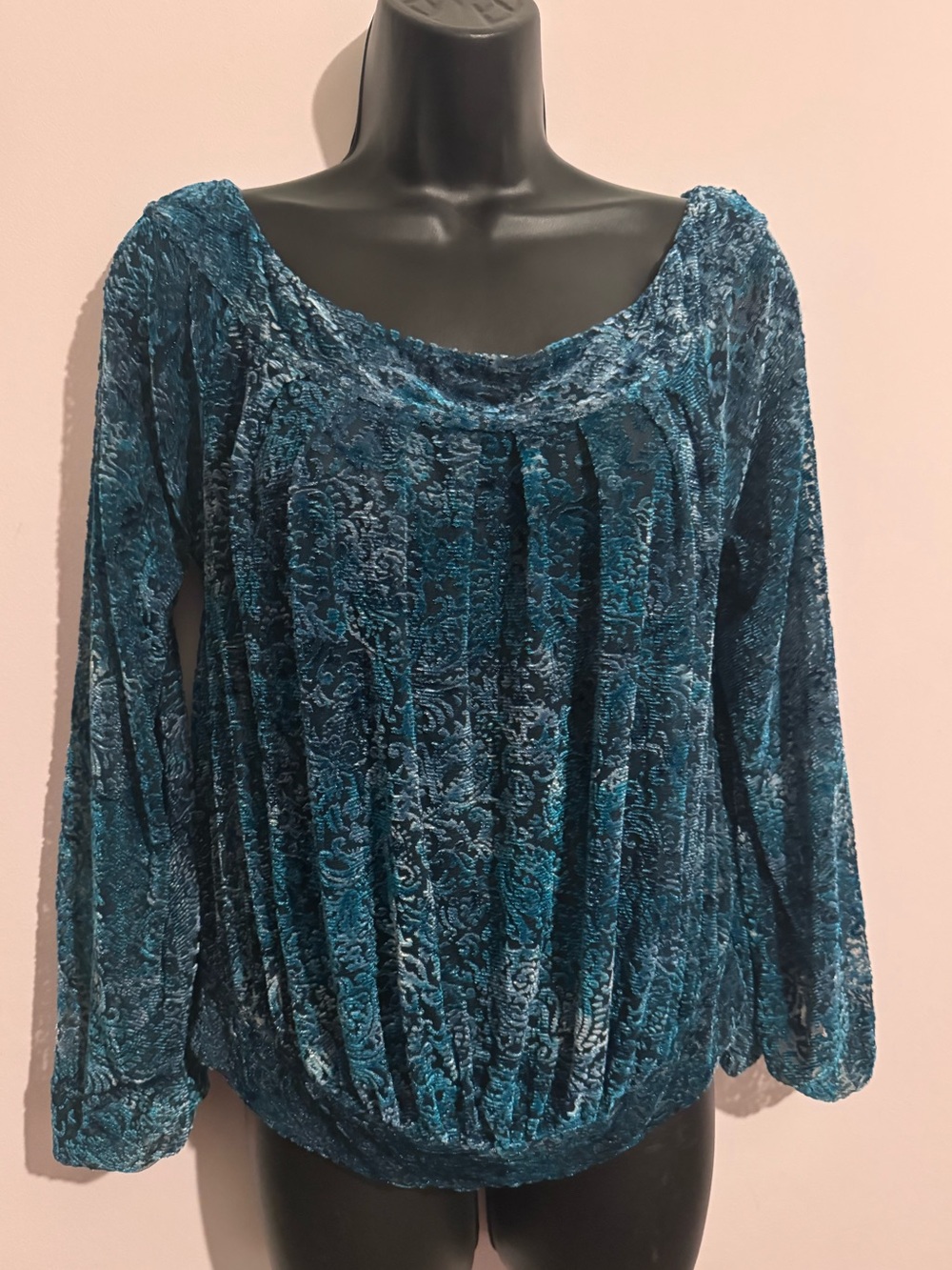 Free People Sheer Top w/Bellsleeves